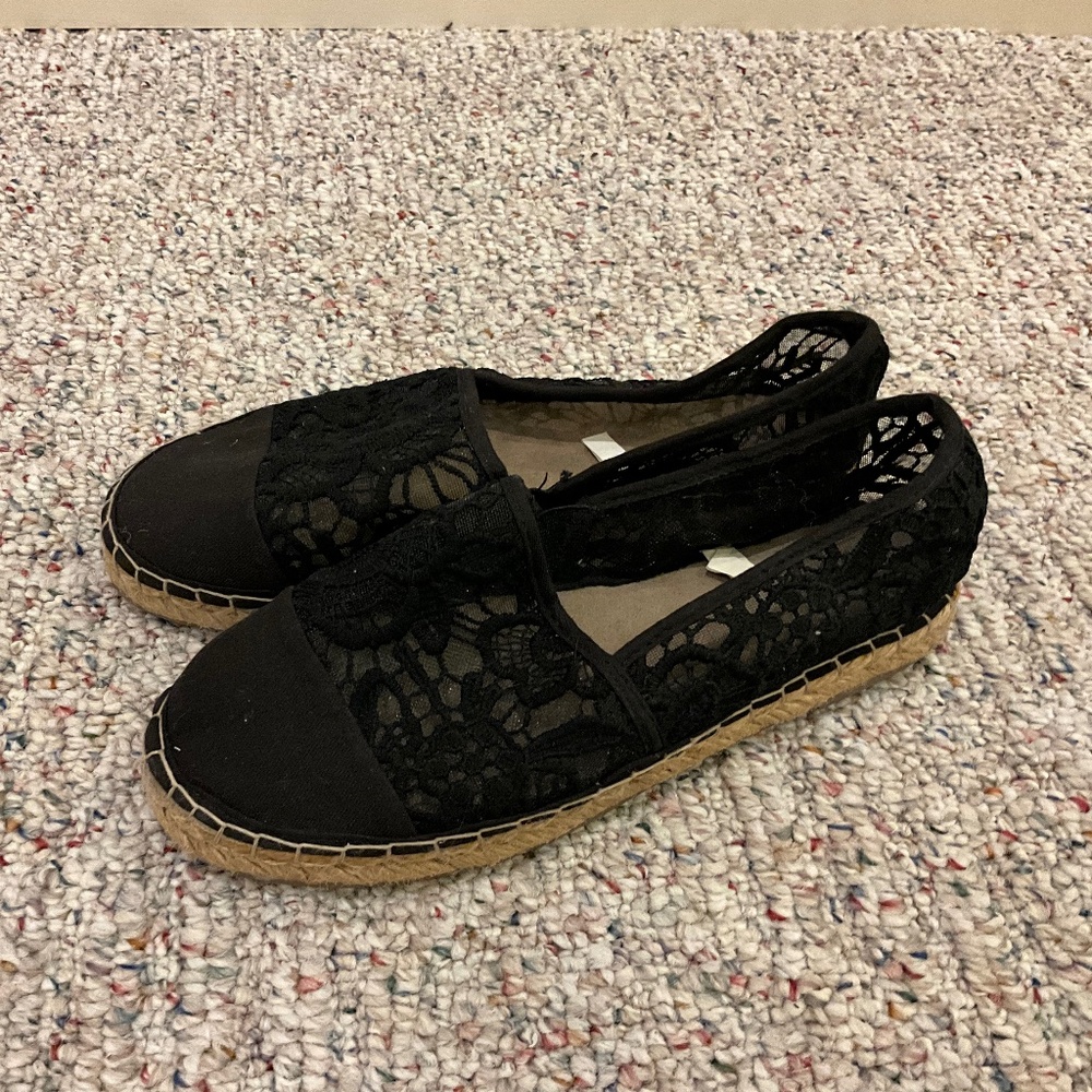 Target Black Lace Espadrilles